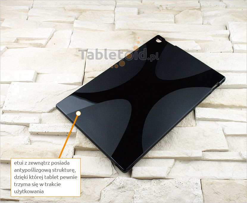 CZARNE silikonowe etui do tabletu Sony Xperia Z1 10.1